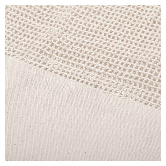 Mesh Calico Tote Bags Close Up